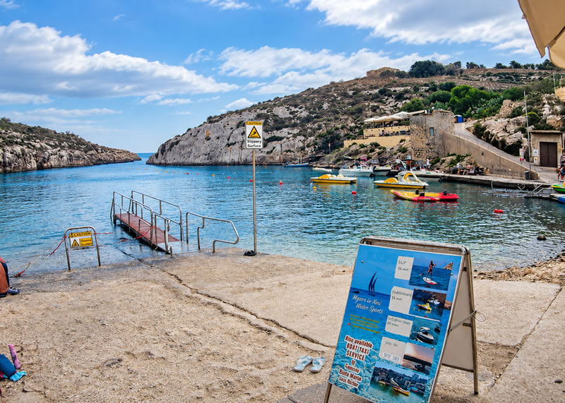 Mġarr ix-Xini bay and diving area in Gozo