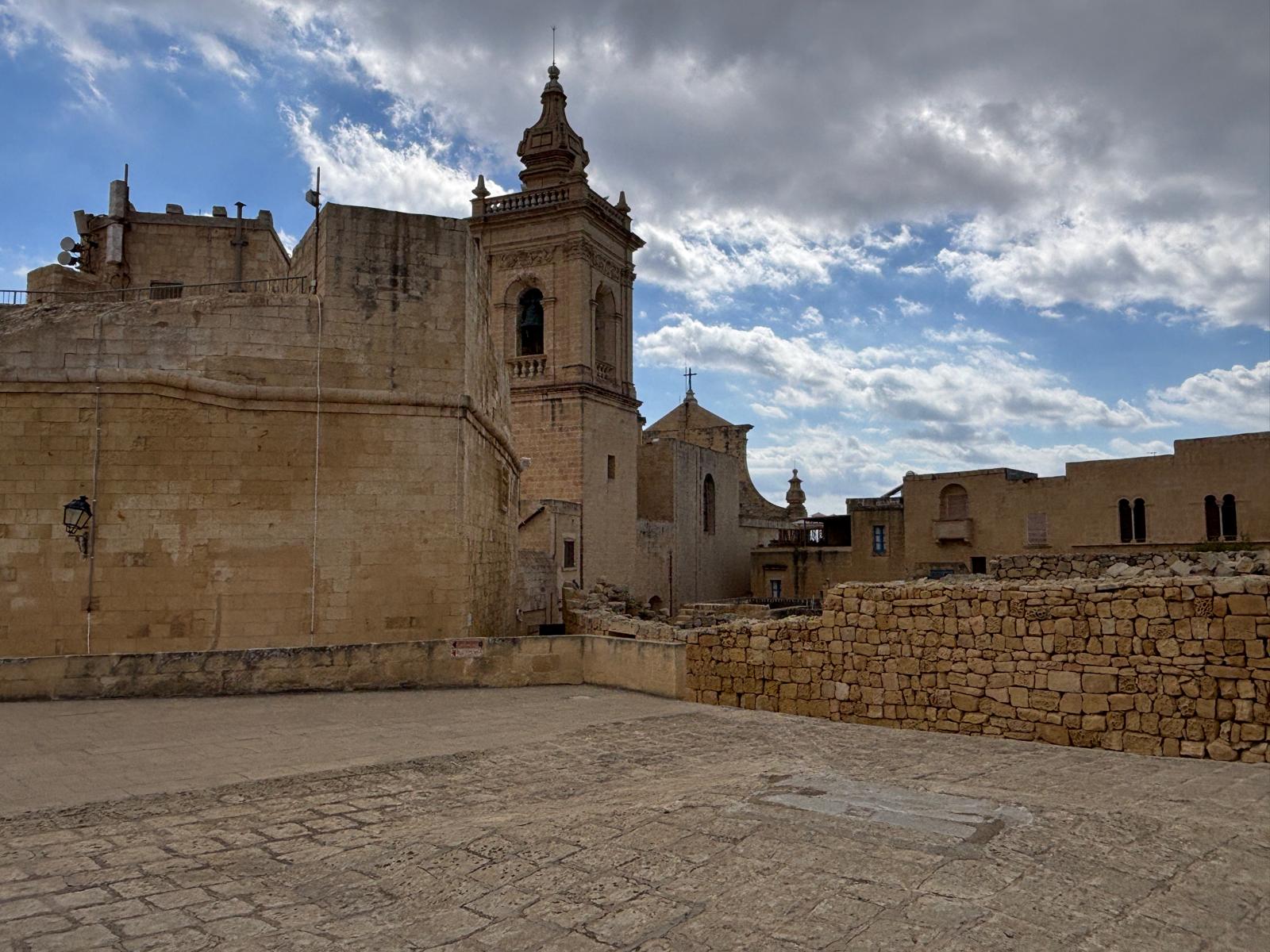Cittadella and its fortified bastions in Victoria, Gozo